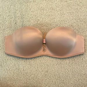 Victoria’s Secret Bombshell Push-Up Strapless Bra - Nude/Beige 32B
